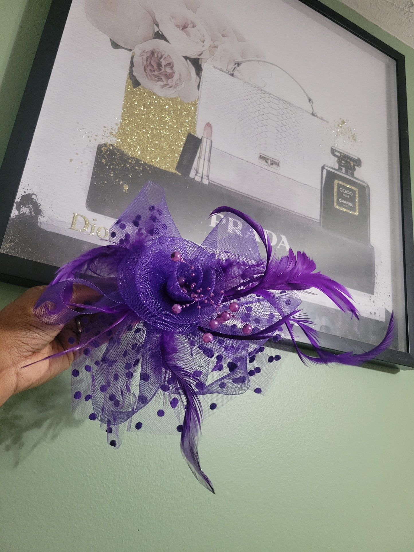 DEEP PURPLE FASCINATOR