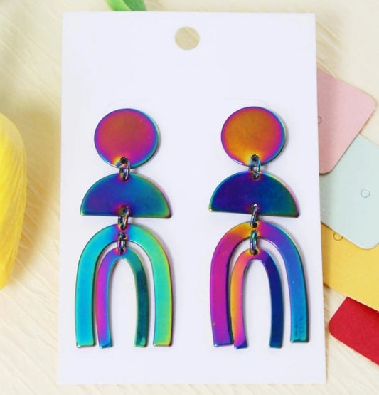 HOLIGRAPHIC HILL EARRINGS